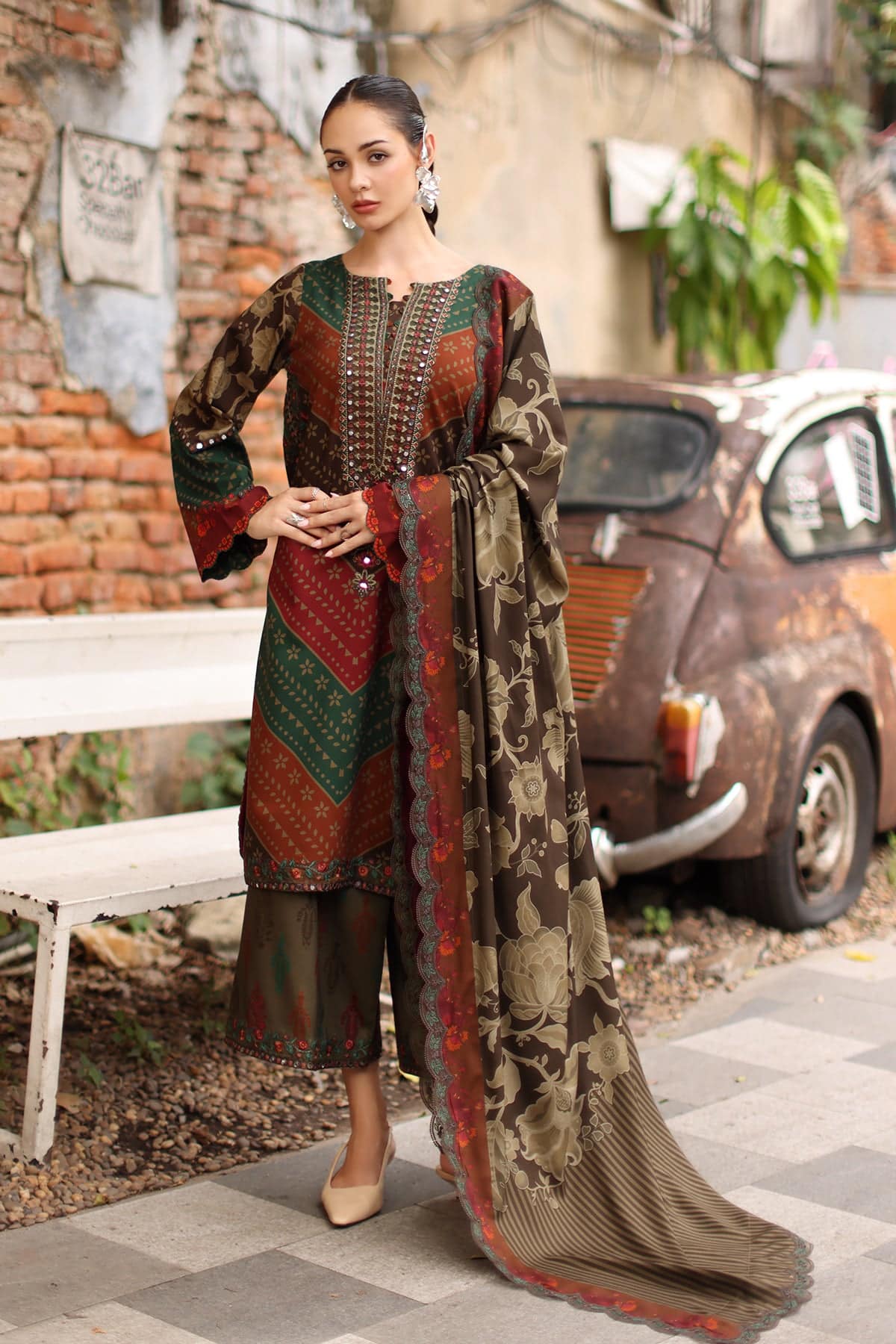 Aniq v1 linen 2026 charizma | 3-pc unstitched embroidered linen collection anw7-06 Aniq V1 Linen 2026 Charizma | 3-PC Unstitched Embroidered Linen Collection ANW7-06