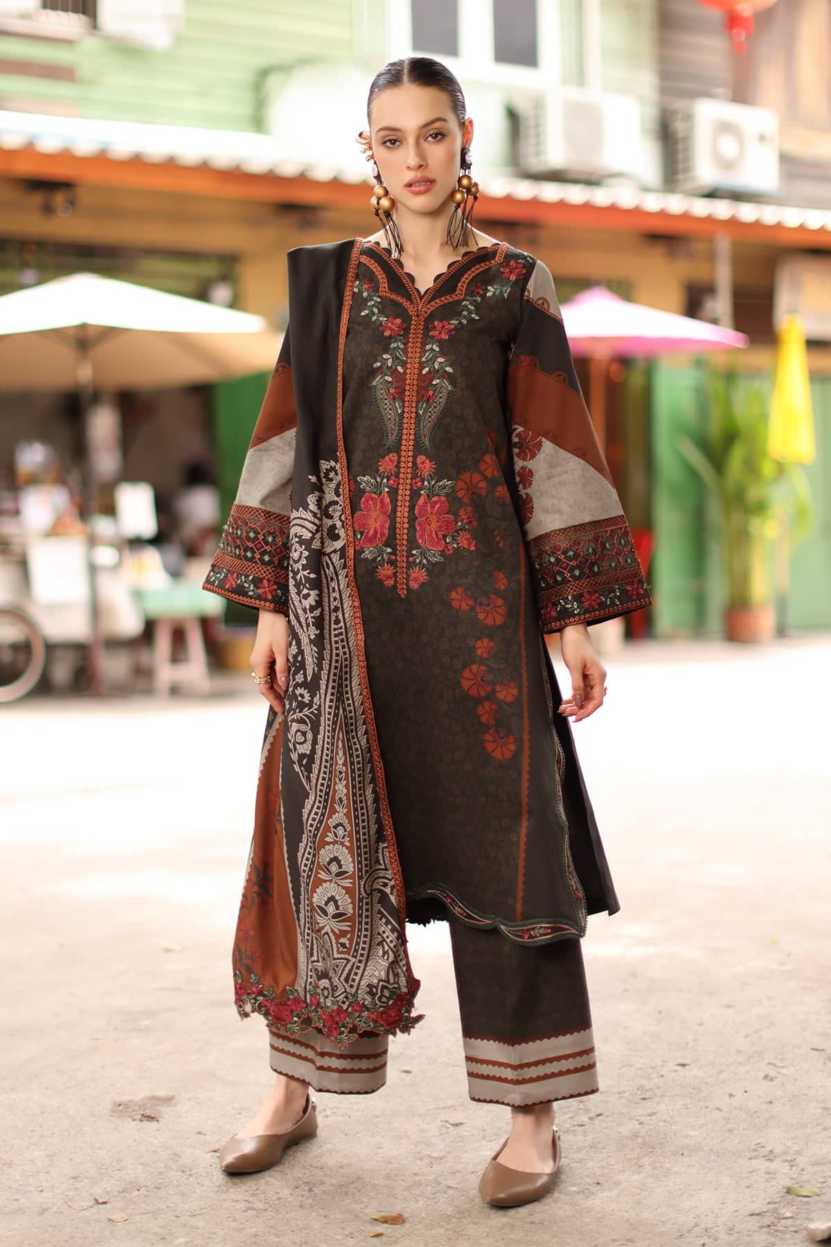 Aniq v1 linen 2026 charizma | 3-pc unstitched embroidered linen collection anw7-07 Aniq V1 Linen 2026 Charizma | 3-PC Unstitched Embroidered Linen Collection ANW7-07