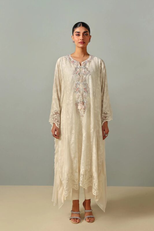 AK Kaftans Ammara Khan | Vanilla Magic Kaftan (D-13)