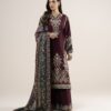 3pelxs26v735_2 Sapphire Women's Unstitched Embroidered Blended Raw Silk Maroon 3 Piece Suit – 3PELXS26V735
