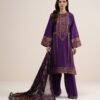 3pelxs26v738_2 Sapphire Women's Unstitched Embroidered Blended Raw Silk Purple 3 Piece Suit – 3PELXS26V738