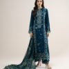 3pelxs26v820_2 Sapphire Women's Unstitched Embroidered Dobby Teal Green 3 Piece Suit – 3PELXS26V820
