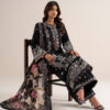 3pelxs26v823_5 Sapphire Women's Unstitched Embroidered Dobby Black 3 Piece Suit – 3PELXS26V823