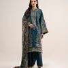 3pelxs26v825_2 Sapphire Women's Unstitched Embroidered Fine Cotton Satin Green 3 Piece Suit – 3PELXS26V825