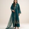 3pelxs26v838_2 Sapphire Women's Unstitched Printed Blended Grip Silk Green 3 Piece Suit – 3PELXS26V838