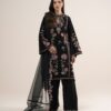 3pelxs26v850_2 Sapphire Women's Unstitched Embroidered Viscose Raw Silk Black 3 Piece Suit – 3PELXS26V850