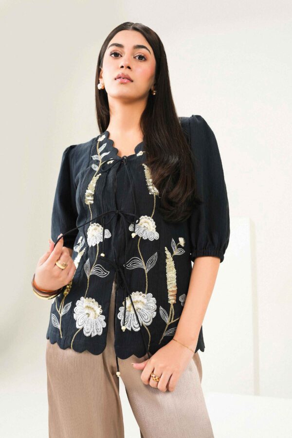 Nishat linen winter collection 2026 | embroidered tunic - aw25-28 Nishat Linen Winter Collection 2026 | Embroidered Tunic - AW25-28 - Image 4