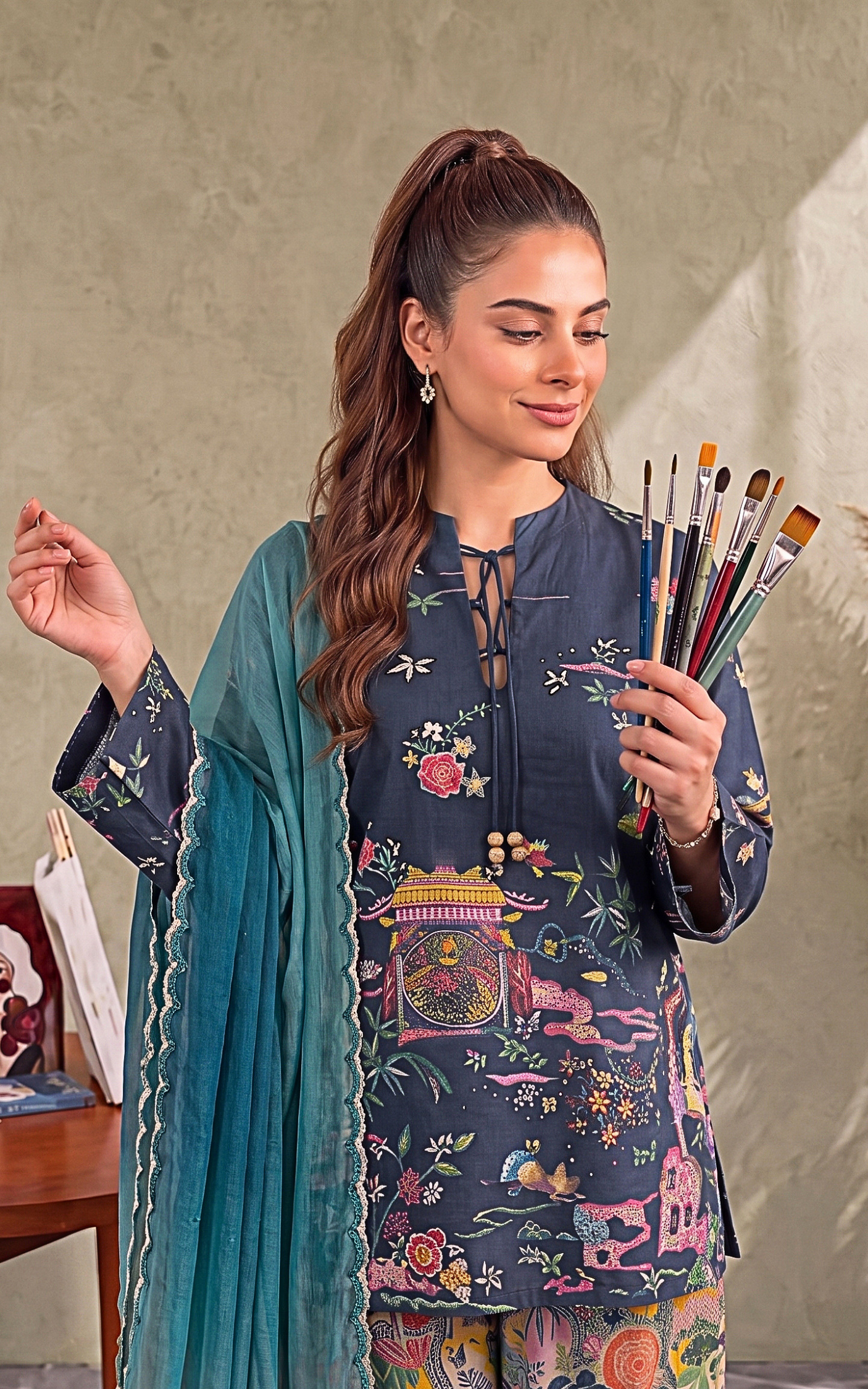Cu26-03_2 Asifa & Nabeel Kiana (CU26-03) | 3pcs Unstitched Cambric– CU26-03 2