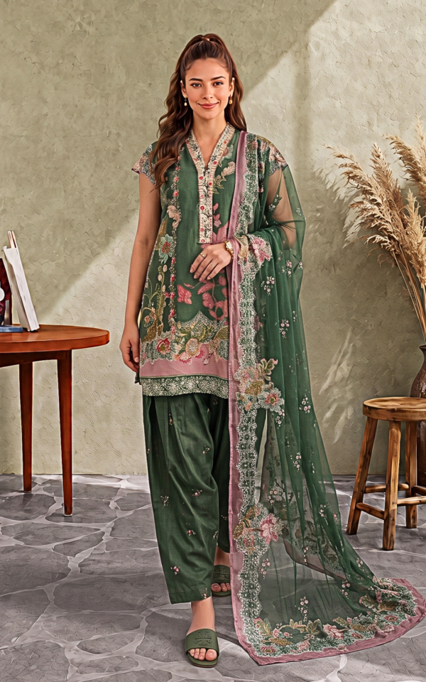 CU26-06_3 Asifa & Nabeel Soha (CU26-06) | 3pcs Unstitched Cambric