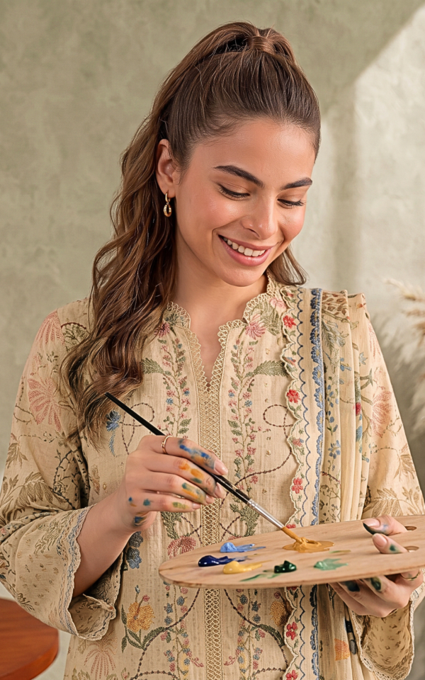 Cu26-07_1 Asifa & Nabeel Seham (CU26-07) | 3pcs Unstitched Cambric– CU26-07 1
