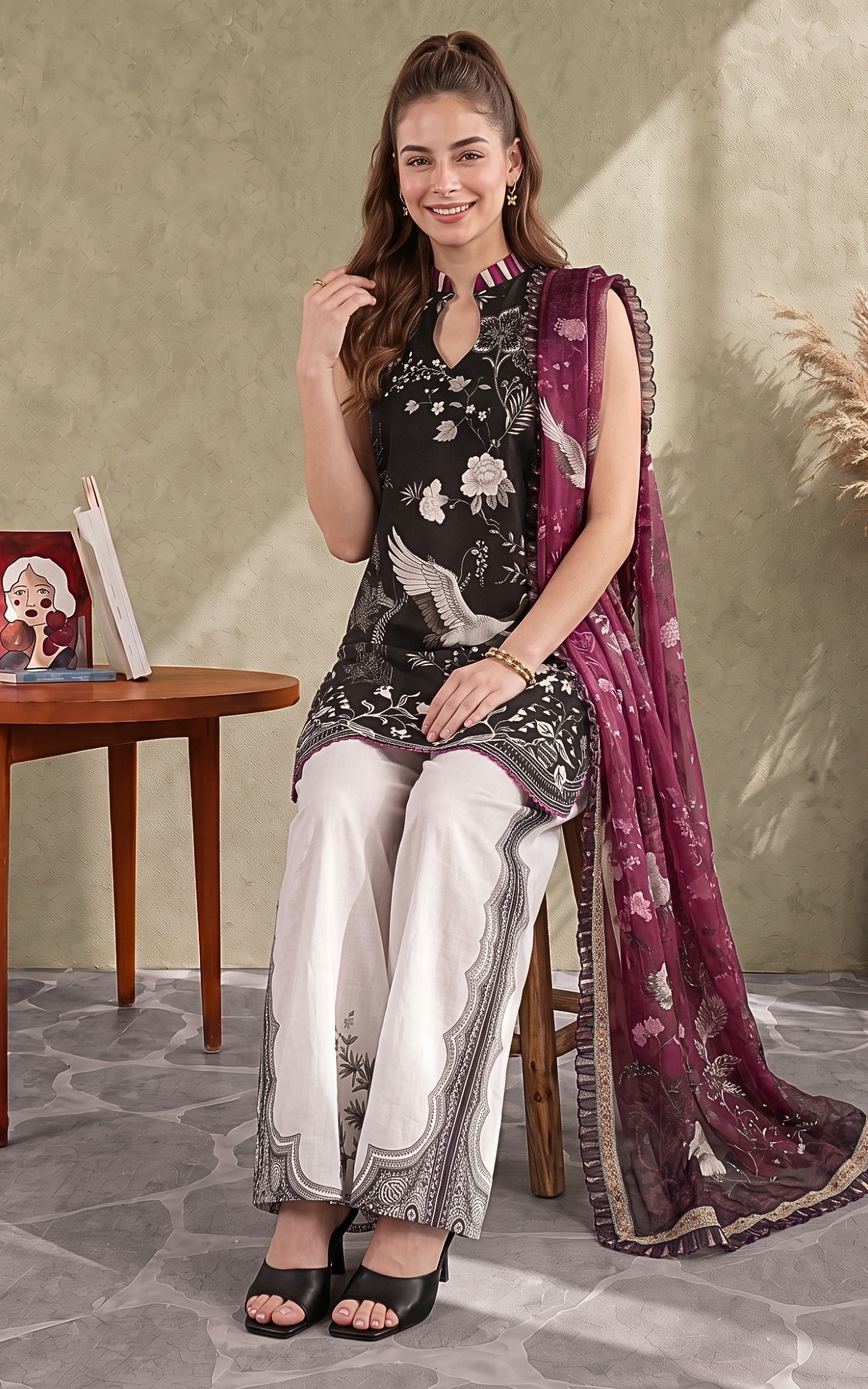 Cu26-08_4 Asifa & Nabeel Sasha (CU26-08) | 3pcs Unstitched Cambric– CU26-08 4