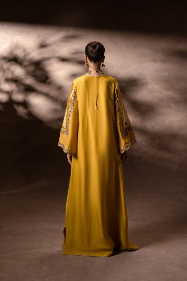 AK Kaftans Ammara Khan | Golden Garden Kaftan Set (D-11)– D-11-4