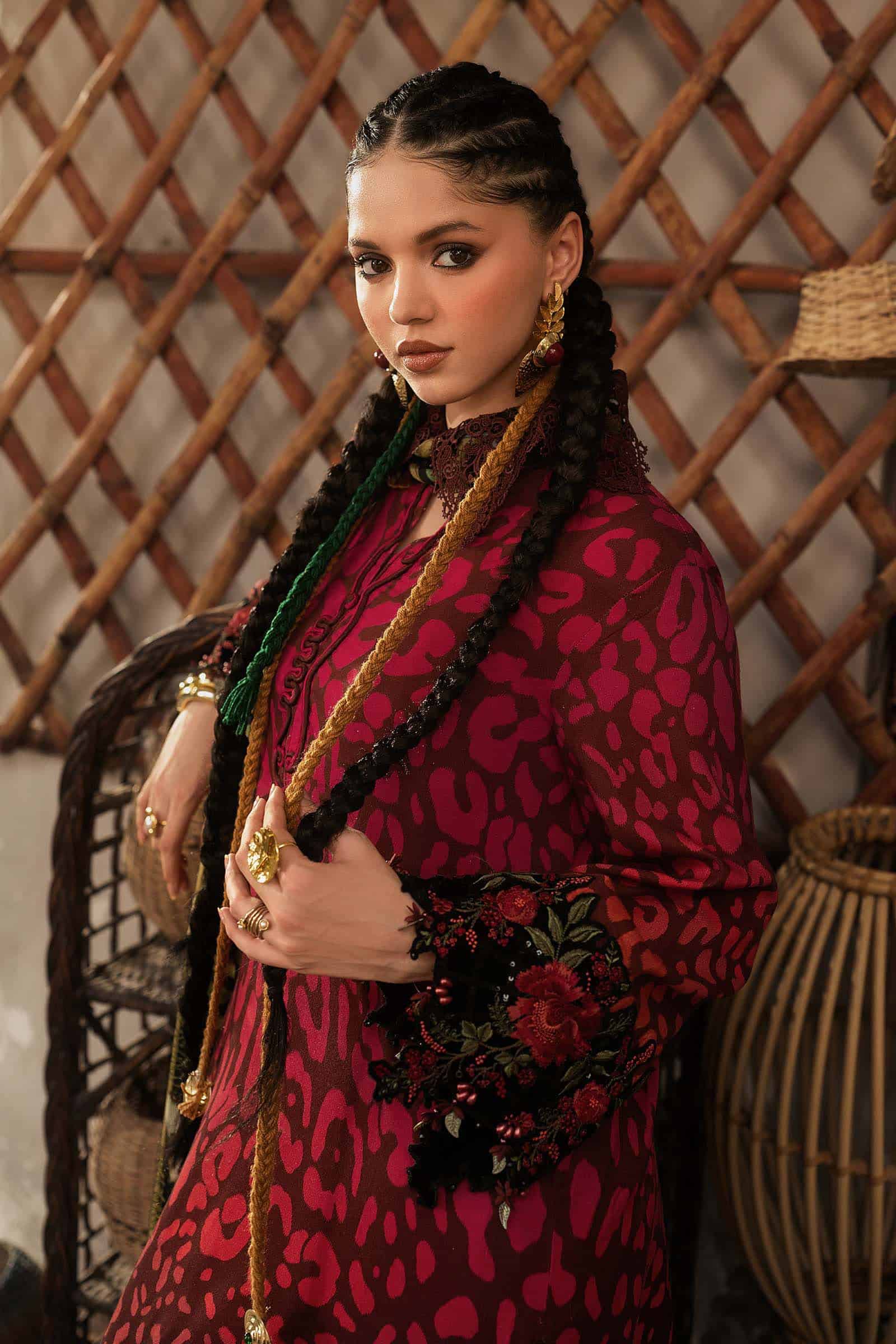 M prints maria b | embroidered linen suit - maroon (mpt-3101-a)– d-1a-c M Prints Maria B | Embroidered Linen Suit - Maroon (MPT-3101-A)– D-1A-C