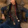 M prints maria b | embroidered linen suit - blue (mpt-3101-b) M Prints Maria B | Embroidered Linen Suit - Blue (MPT-3101-B)