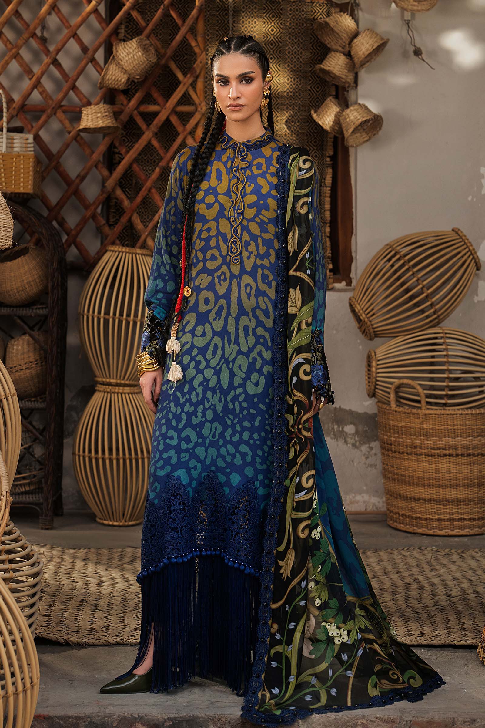 M prints maria b | embroidered linen suit - blue (mpt-3101-b)– d-1b-d M Prints Maria B | Embroidered Linen Suit - Blue (MPT-3101-B)– D-1B-D