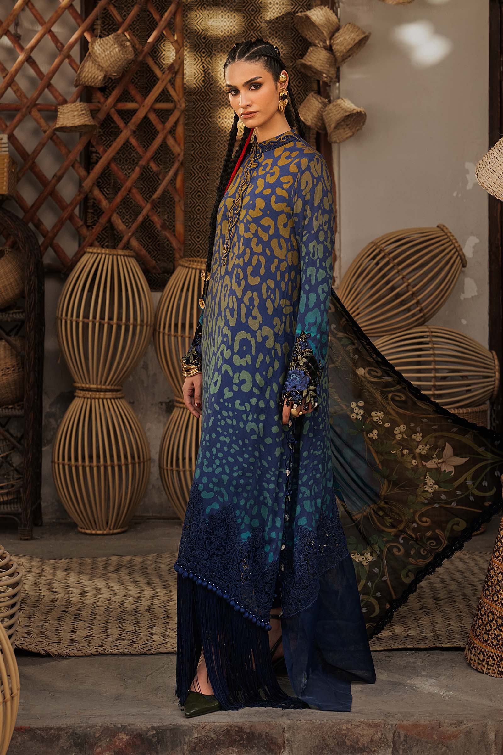 M prints maria b | embroidered linen suit - blue (mpt-3101-b)– d-1b-e M Prints Maria B | Embroidered Linen Suit - Blue (MPT-3101-B)– D-1B-E