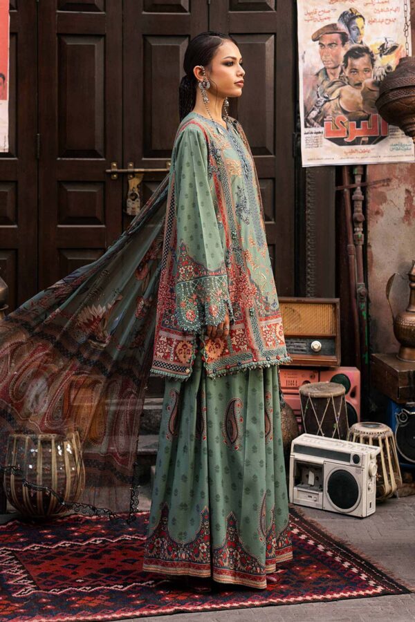 M Prints Maria B | Embroidered Cambric Suit - Sea Green (MPT-3102-A)– D-2A-B M Prints Maria B | Embroidered Cambric Suit - Sea Green (MPT-3102-A)– D-2A-B