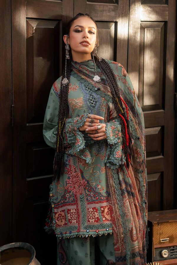 M prints maria b | embroidered cambric suit - sea green (mpt-3102-a)– d-2a-d M Prints Maria B | Embroidered Cambric Suit - Sea Green (MPT-3102-A)– D-2A-D