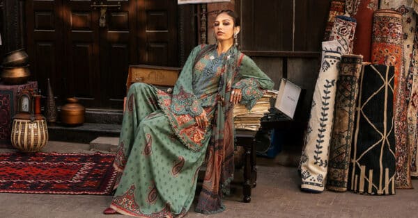 M prints maria b | embroidered cambric suit - sea green (mpt-3102-a)– d-2a-g M Prints Maria B | Embroidered Cambric Suit - Sea Green (MPT-3102-A)– D-2A-G