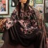 M prints maria b | embroidered cambric suit - brown (mpt-3104-b) M Prints Maria B | Embroidered Cambric Suit - Brown (MPT-3104-B)
