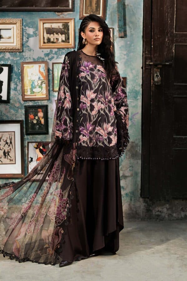 M Prints Maria B | Embroidered Cambric Suit - Brown (MPT-3104-B)– D-4B-B M Prints Maria B | Embroidered Cambric Suit - Brown (MPT-3104-B)– D-4B-B