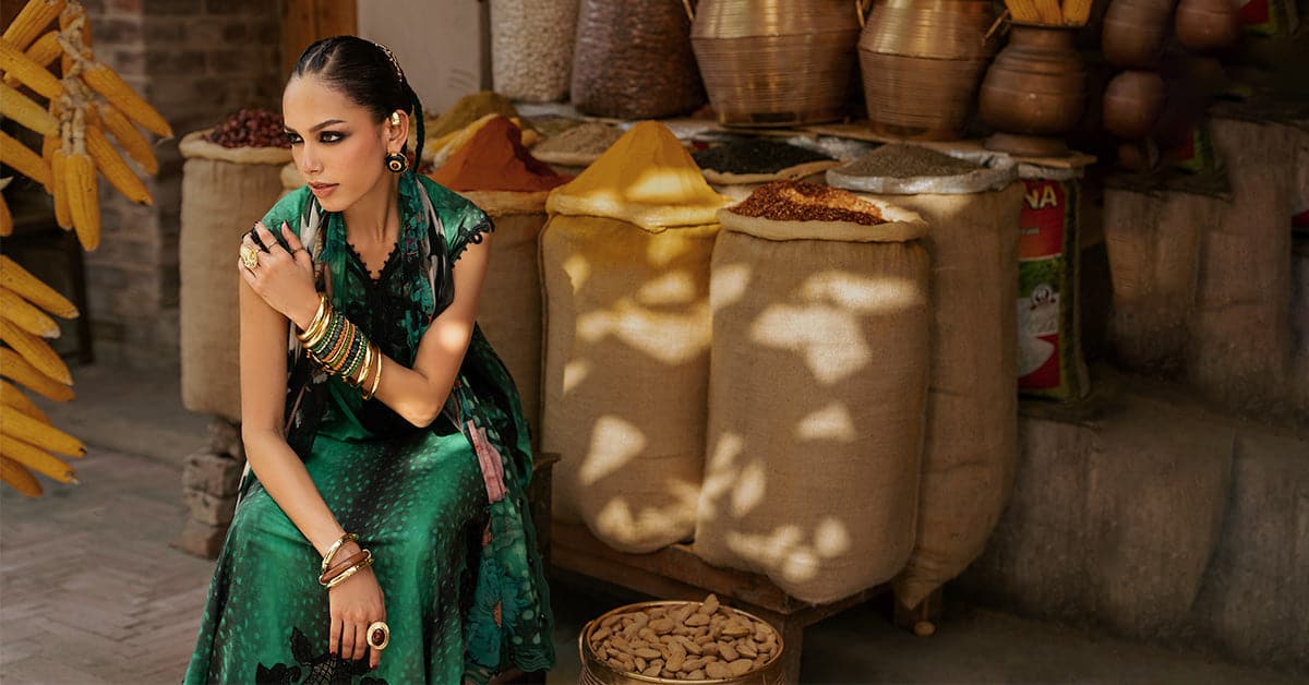 M prints maria b | embroidered linen suit - green (mpt-3105-a)– d-5a-f M Prints Maria B | Embroidered Linen Suit - Green (MPT-3105-A)– D-5A-F