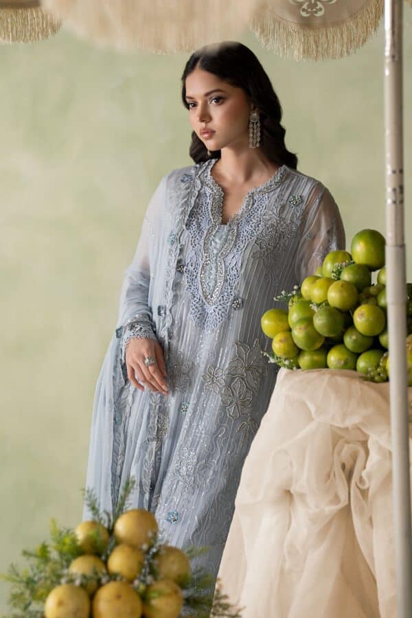 Maria b 3 piece embroidered chiffon suit– d-6-f Maria B 3 Piece Embroidered Chiffon Suit– D-6-F