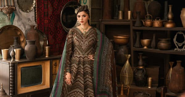 M prints maria b | embroidered cambric suit - brown (mpt-3107-a)– d-7a-h M Prints Maria B | Embroidered Cambric Suit - Brown (MPT-3107-A)– D-7A-H