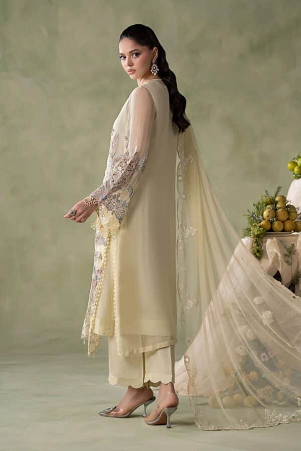 Maria b 3 piece embroidered chiffon suit– d-8-d Maria B 3 Piece Embroidered Chiffon Suit– D-8-D