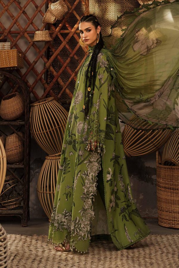 M prints maria b | embroidered cambric suit - green (mpt-3109-b)– d-9b-d M Prints Maria B | Embroidered Cambric Suit - Green (MPT-3109-B)– D-9B-D