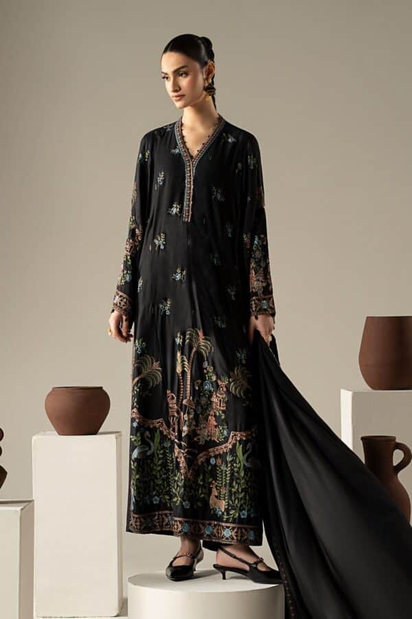 DW-W26-19Black-A Maria B Luxury Pret 2026
