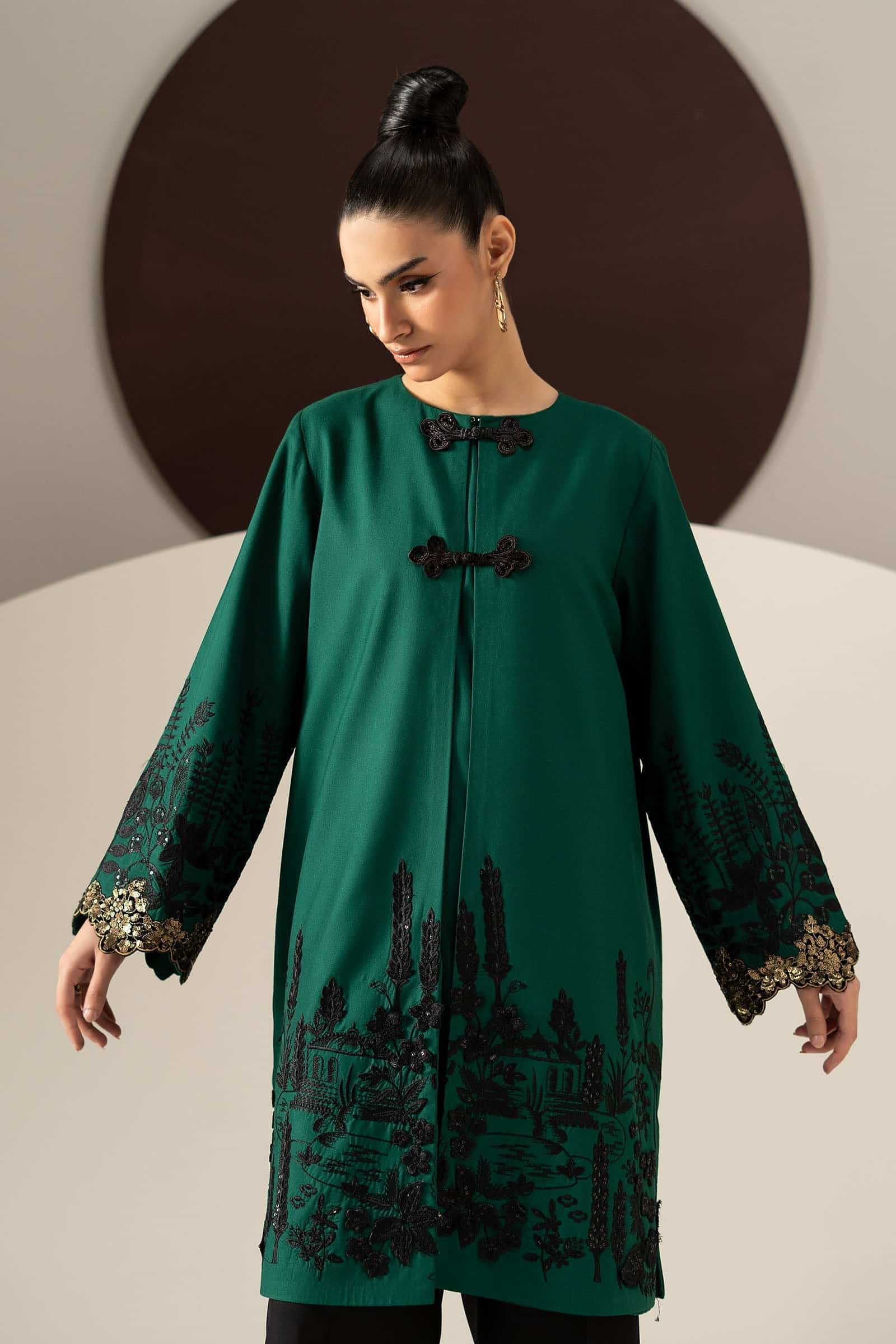 Dw-w26-66-green-d Maria B Luxury Pret 2026– DW-W26-66-Green-D