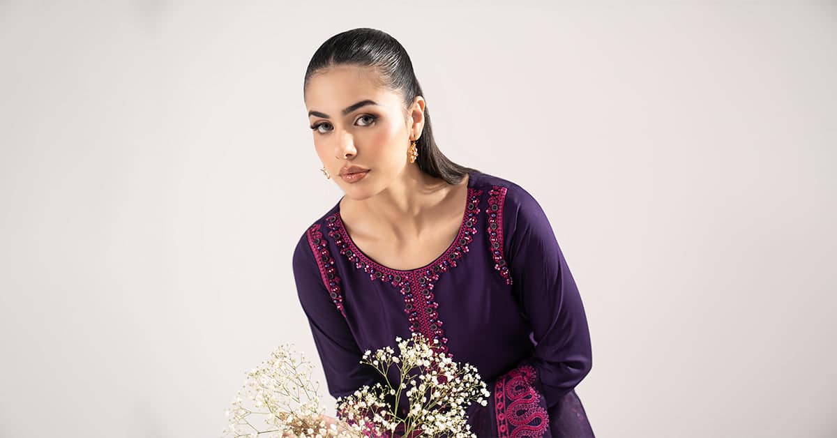Dww2509purple Maria B Luxury Pret 2026– DWW2509Purple