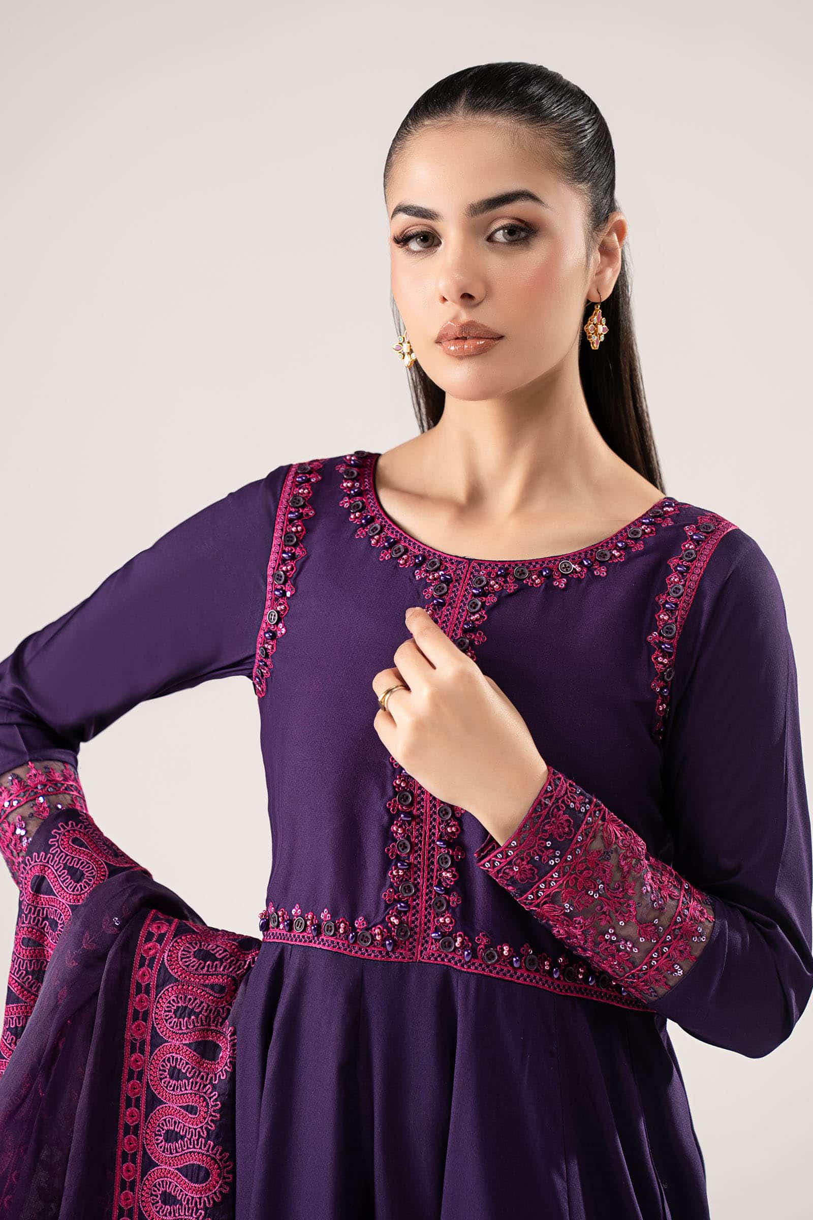 Dww2509purplecloseup_d Maria B Luxury Pret 2026– DWW2509PurpleCloseup D