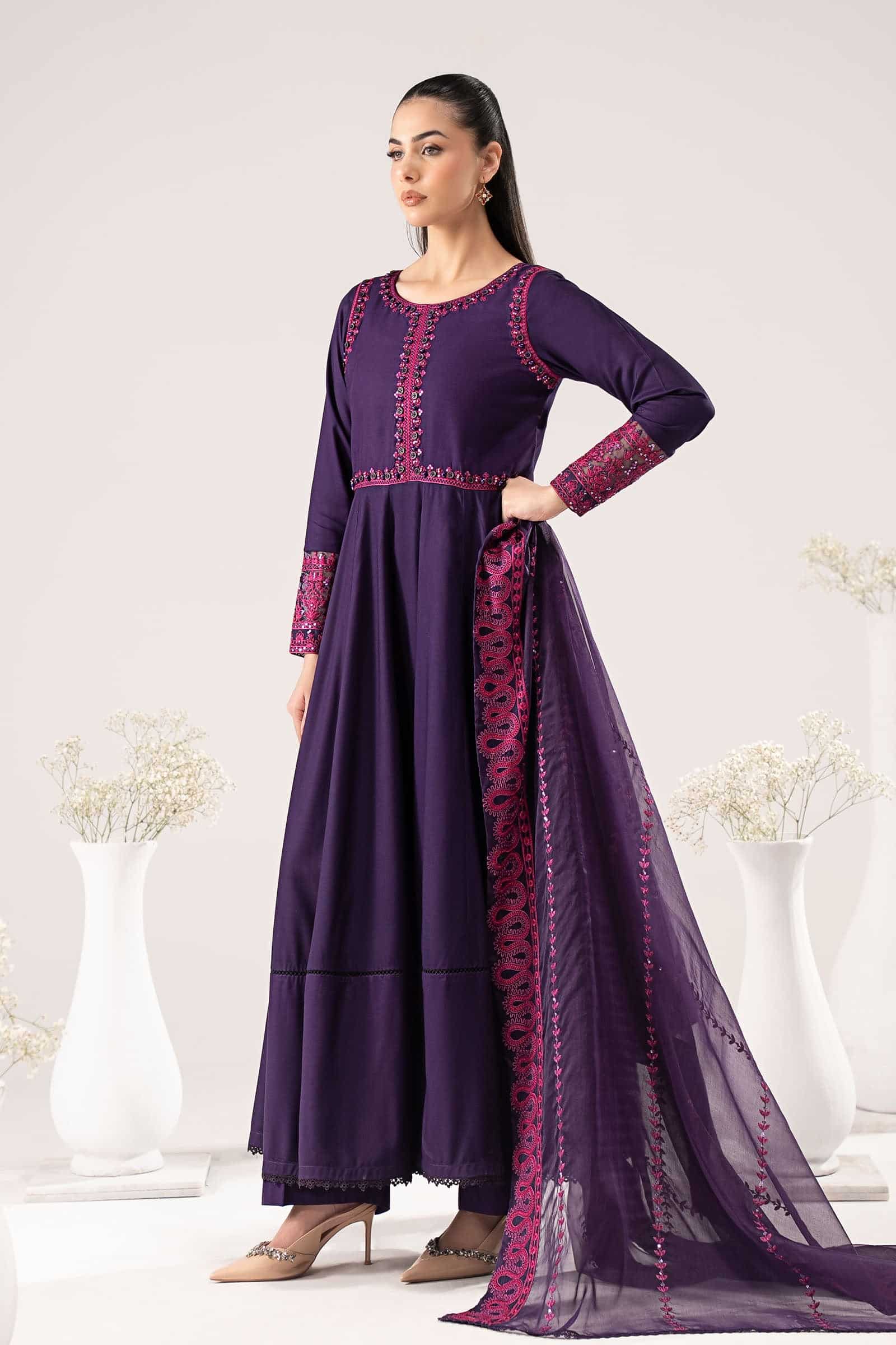 Dww2509purpleside_b Maria B Luxury Pret 2026– DWW2509PurpleSide B
