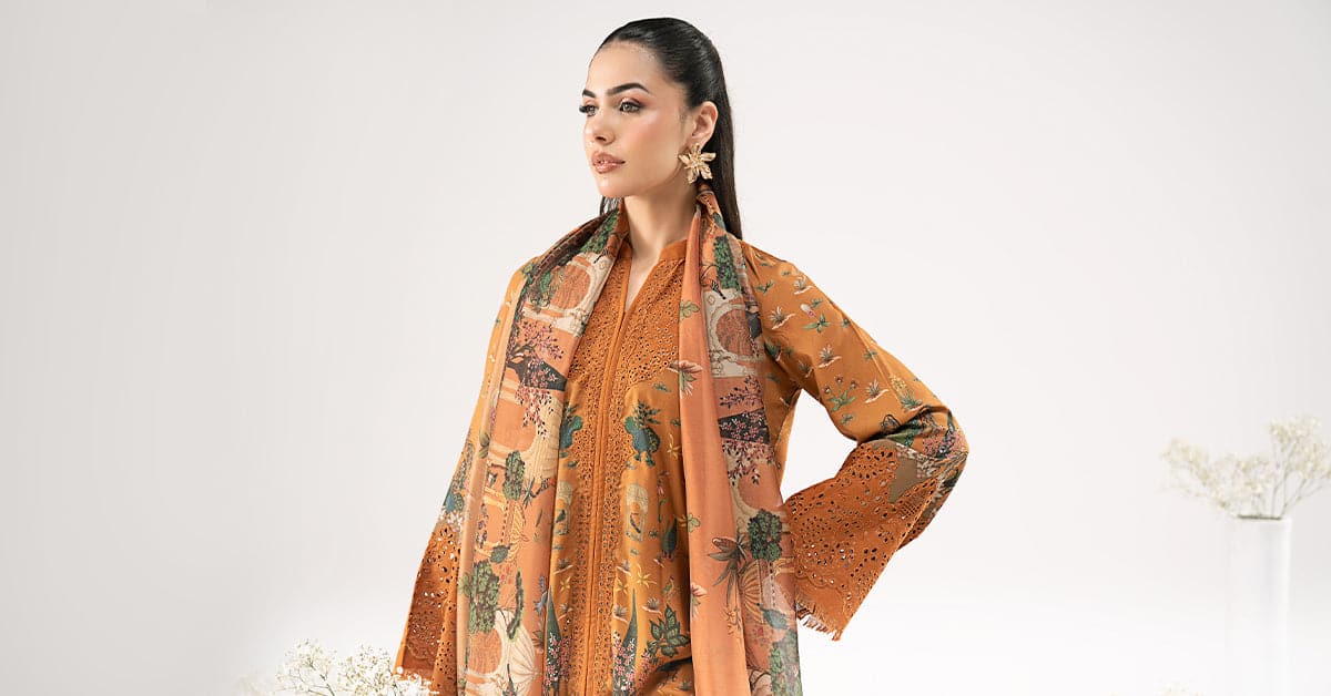Dww2559mustard Maria B Luxury Pret 2026– DWW2559Mustard