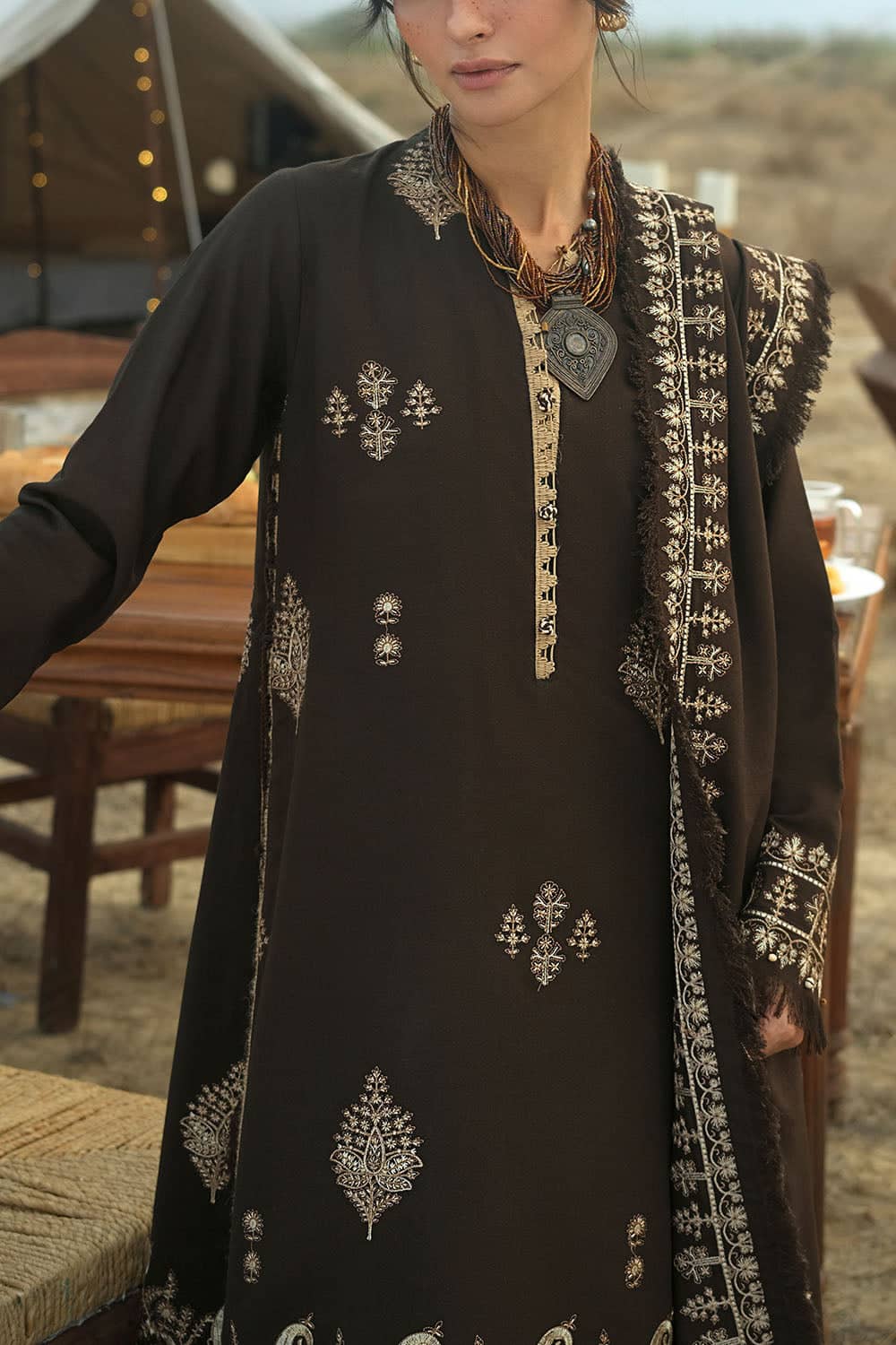 Gul ahmed winter 2026 - 3 piece embroidered karandi suit with embroidered karandi dupatta– embroi Gul Ahmed Winter 2026 - 3 Piece Embroidered Karandi Suit with Embroidered Karandi Dupatta– EMBROI
