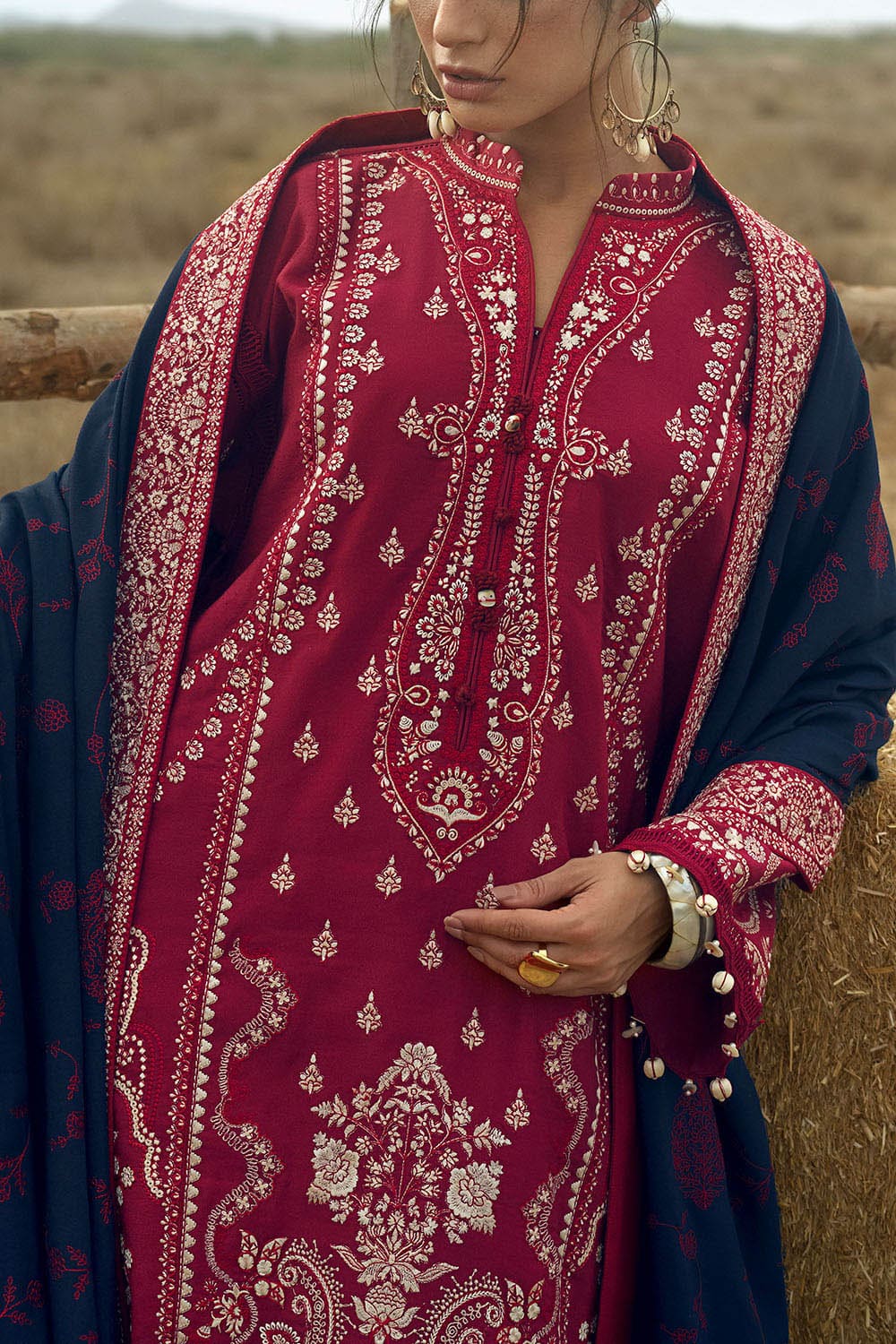 Gul ahmed winter 2026 - 3 piece embroidered karandi suit with embroidered karandi dupatta– embroi Gul Ahmed Winter 2026 - 3 Piece Embroidered Karandi Suit with Embroidered Karandi Dupatta– EMBROI