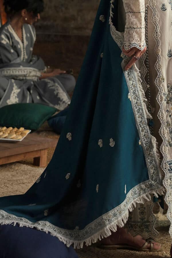 Embroidered-khaddar-dupatta-embroidered-khaddar-shirt-dyed-trouser-gulahmed-k-62035-duppata Gul Ahmed Winter 2026 - 3 Piece Embroidered Khaddar Suit with Embroidered Khaddar Dupatta–