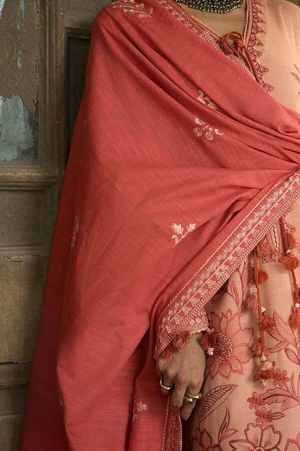 Embroidered-khaddar-dupatta-embroidered-khaddar-shirt-dyed-trouser-gulahmed-k-62057-duppata Gul Ahmed Winter 2026 - 3 Piece Embroidered Khaddar Suit with Embroidered Khaddar Dupatta–