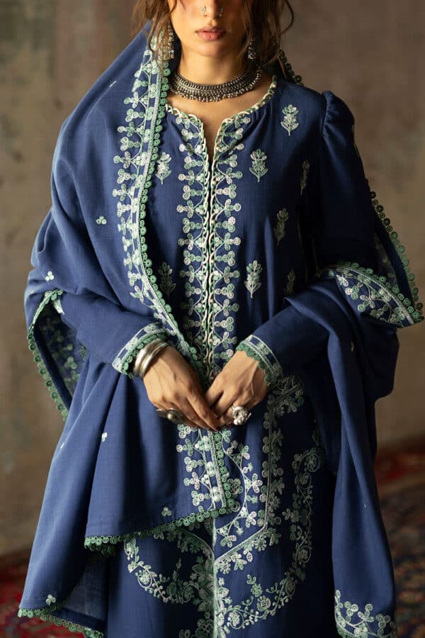 Embroidered-Khaddar-Dupatta-Embroidered-Khaddar-Shirt-Dyed-Trouser-Gulahmed-K-62062-Close Gul Ahmed Winter 2026 - 3 Piece Embroidered Khaddar Suit with Embroidered Khaddar Dupatta–