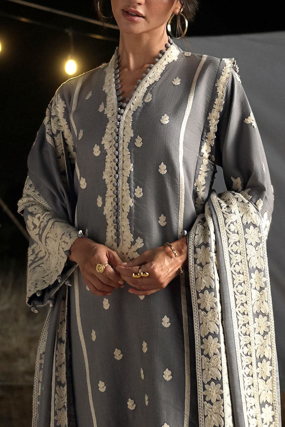 Embroidered-khaddar-dupatta-embroidered-khaddar-shirt-dyed-trouser-gulahmed-k-62071-close Gul Ahmed Winter 2026 - 3 Piece Embroidered Khaddar Suit with Embroidered Khaddar Dupatta–