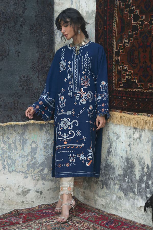 Embroidered-khaddar-shirt-embroidered-trouser-gulahmed-tk-52012-front Gul Ahmed Winter 2026 - 2 Piece Embroidered Khaddar Suit– Embroidered-Khaddar-Shirt-Embroidered-Trouser