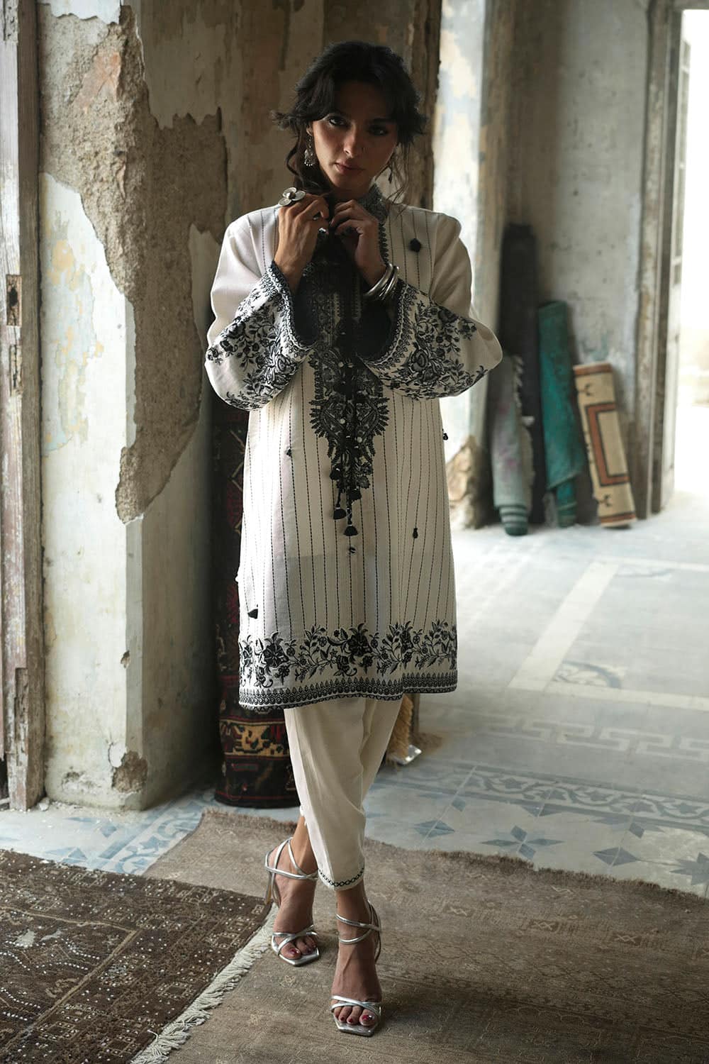 Embroidered-khaddar-shirt-embroidered-trouser-gulahmed-tk-52013-front Gul Ahmed Winter 2026 - 2 Piece Embroidered Khaddar Suit– Embroidered-Khaddar-Shirt-Embroidered-Trouser