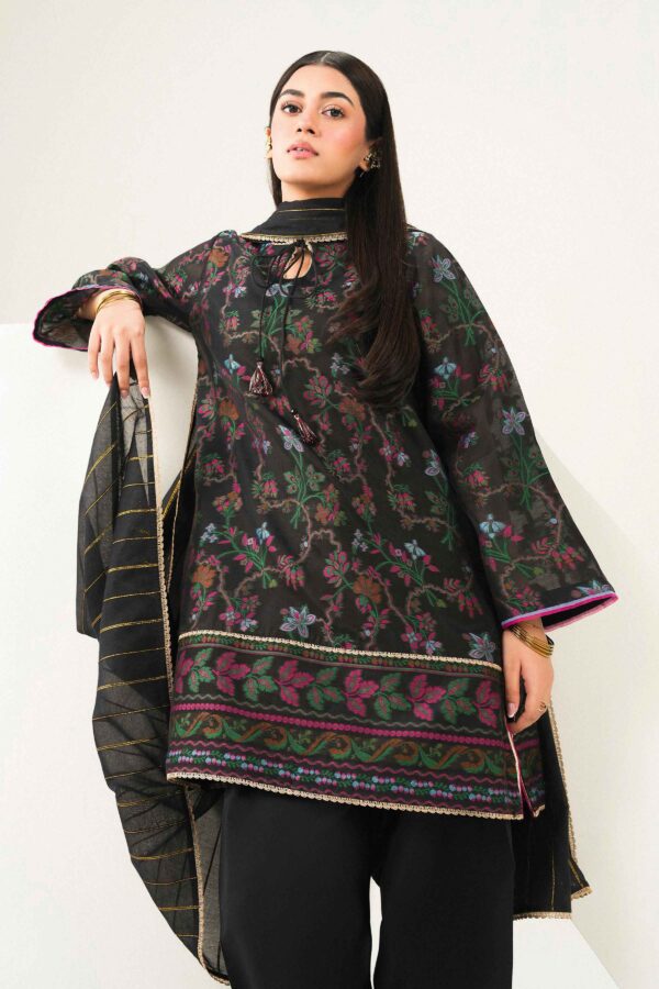 Alternative view of Nishat Linen Winter Collection 2026 | 3 Piece - Embroidered Suit - PFE26-53