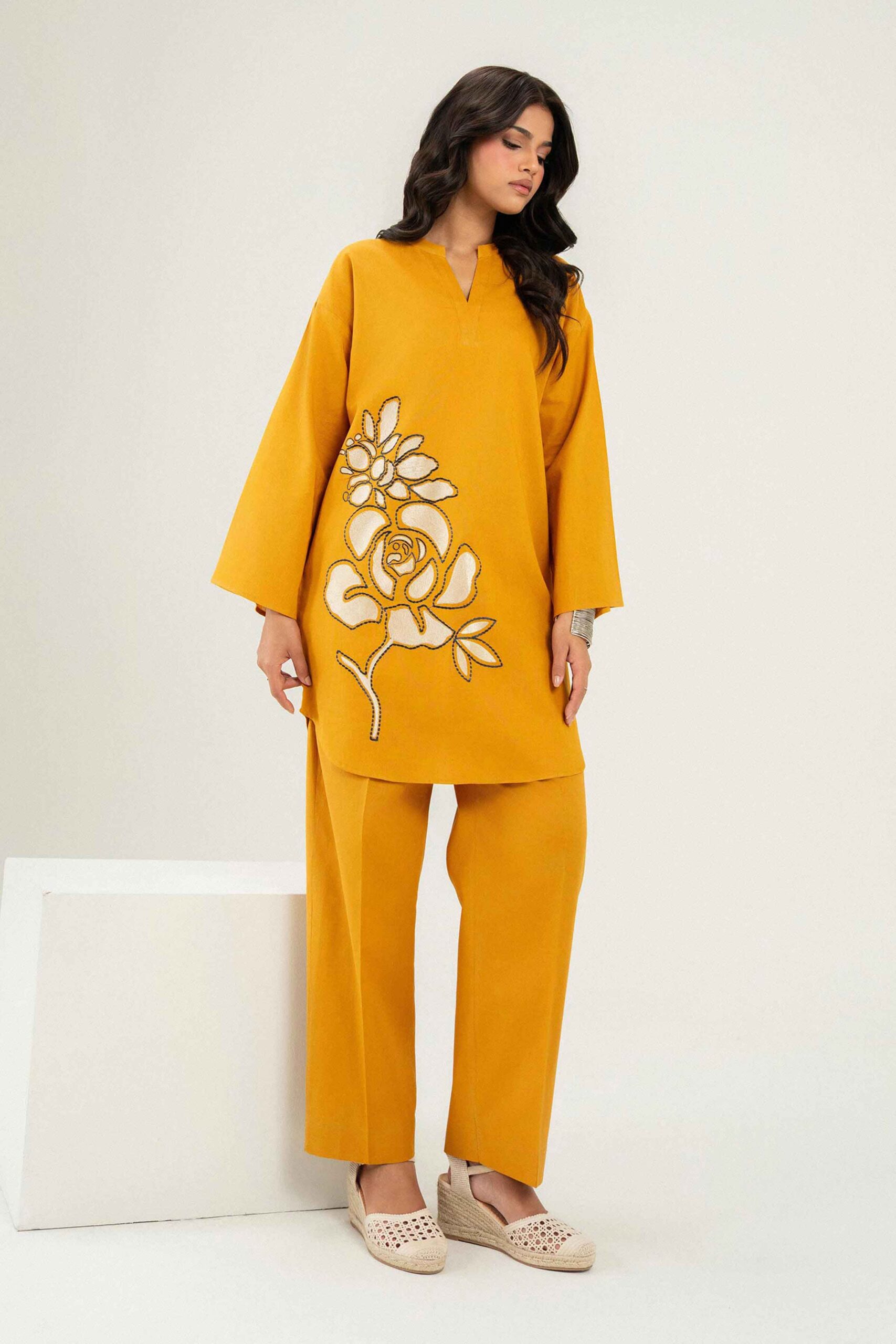 Pw25-295-_3 Nishat Linen Winter Collection 2026 | 2 Piece - Embroidered Suit - PW25-295