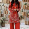 Nishat linen winter collection 2026 | 2 piece - embroidered suit - pw25-322 Nishat Linen Winter Collection 2026 | 2 Piece - Embroidered Suit - PW25-322