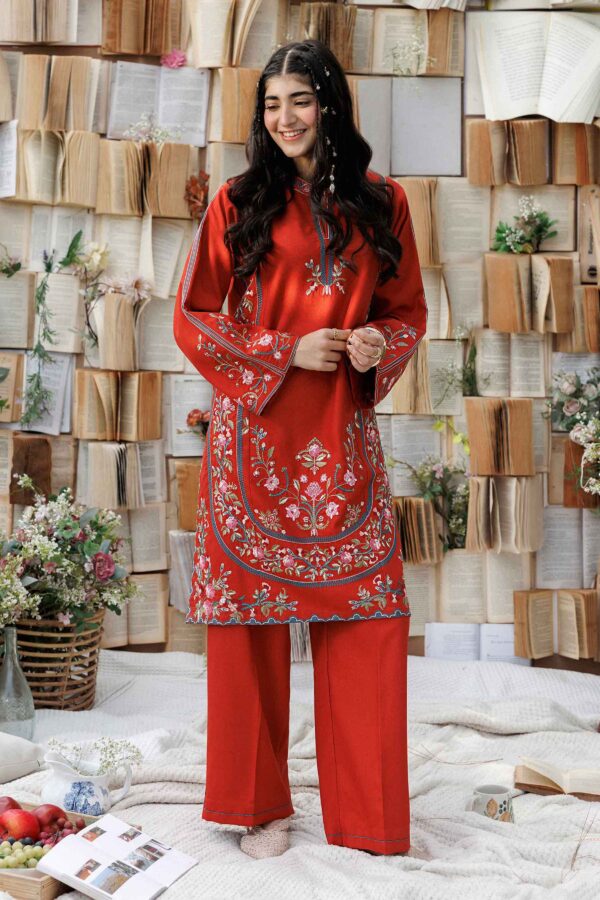 Nishat Linen Winter Collection 2026 | 2 Piece - Embroidered Suit - PW25-322