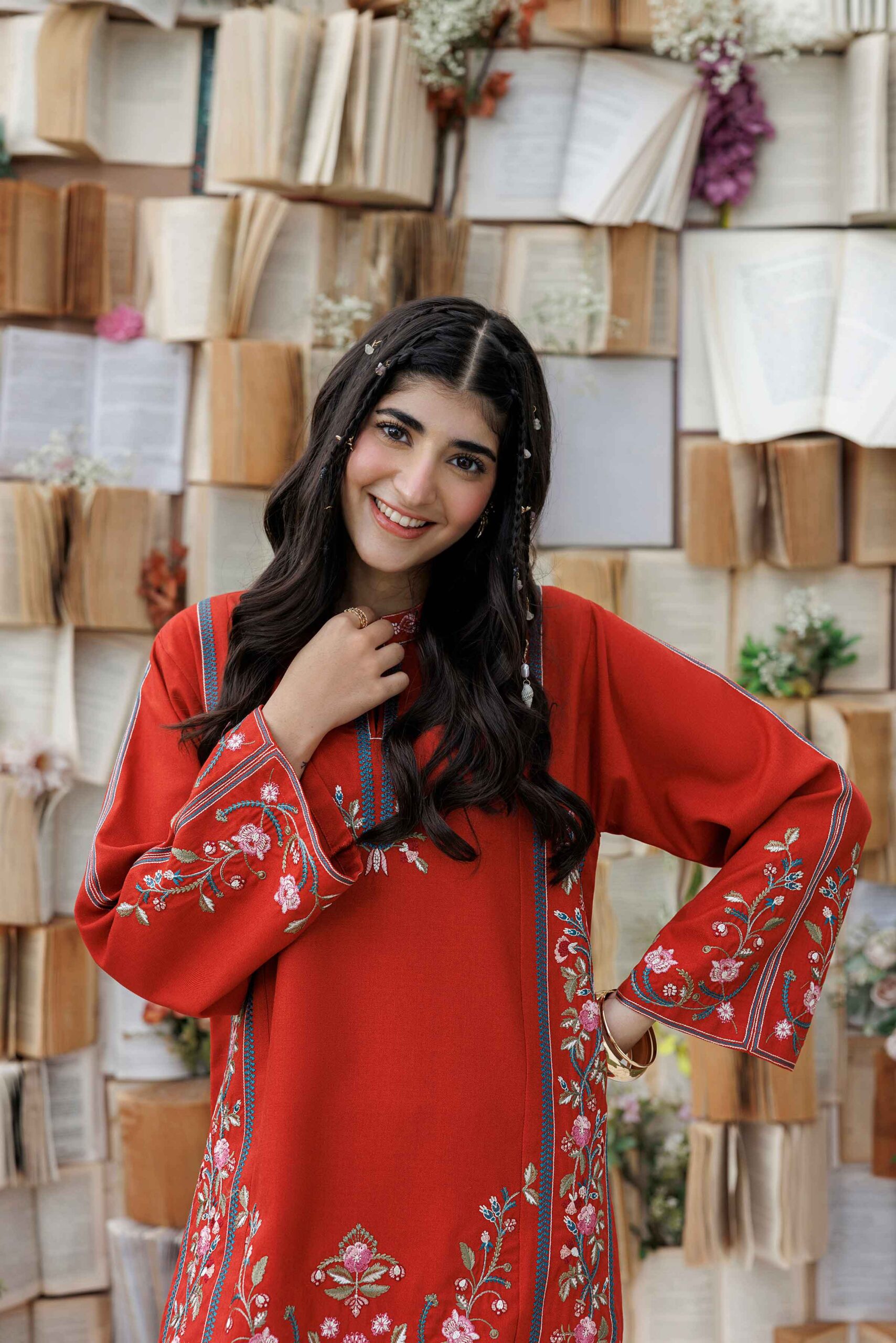 Nishat linen winter collection 2026 | 2 piece - embroidered suit - pw25-322 Nishat Linen Winter Collection 2026 | 2 Piece - Embroidered Suit - PW25-322 - Image 6