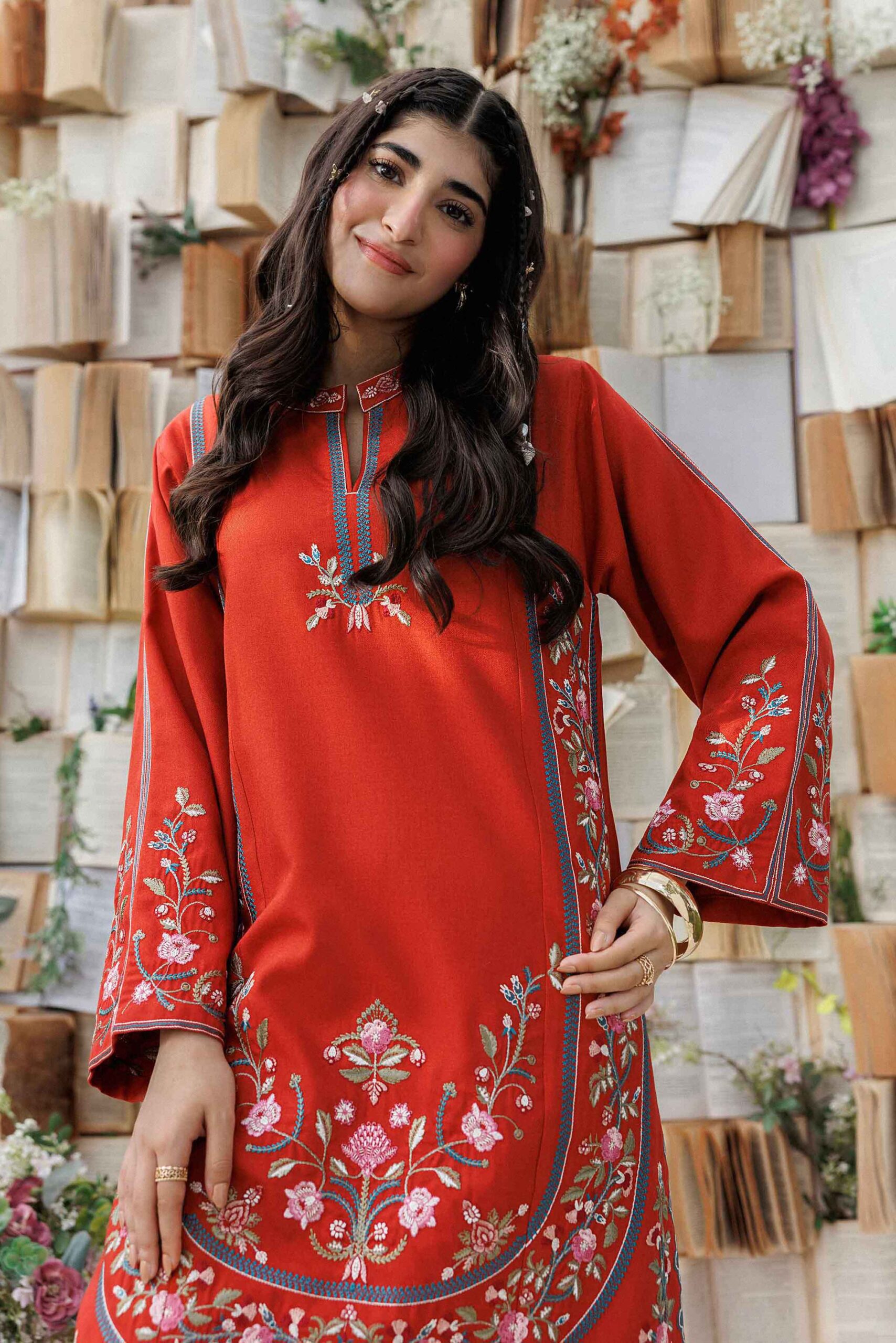 Nishat linen winter collection 2026 | 2 piece - embroidered suit - pw25-322 Nishat Linen Winter Collection 2026 | 2 Piece - Embroidered Suit - PW25-322 - Image 2